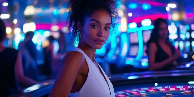 Dealer live casino 777 win melayani permainan blackjack dengan kartu yang jelas terlihat di meja