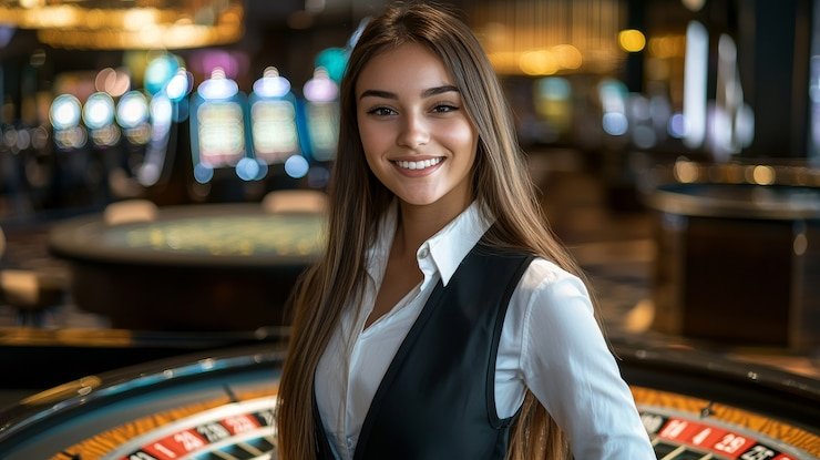 Tampilan layar permainan baccarat live di 777 win dengan kartu yang jelas dan papan skor